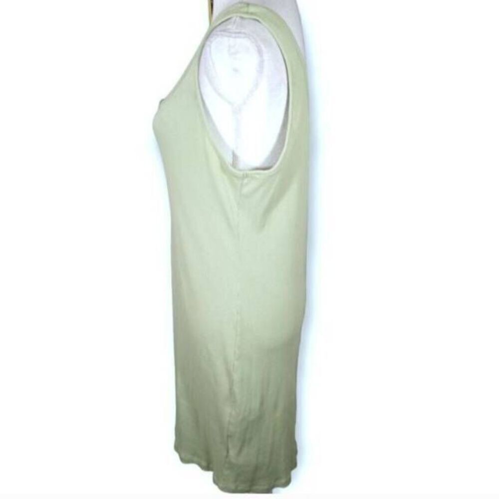 AMBIANCE PISTACHIO GREEN BODYCON TANK DRESS SZ.1X GUC. - Picture 4 of 8